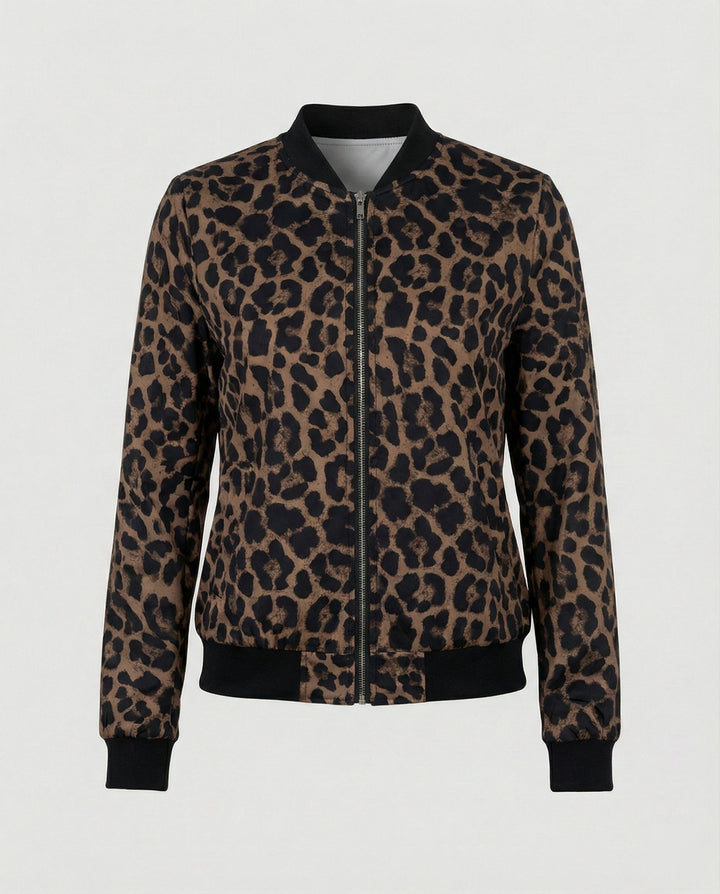 Damen Bomberjacke Mit Glanzoptik