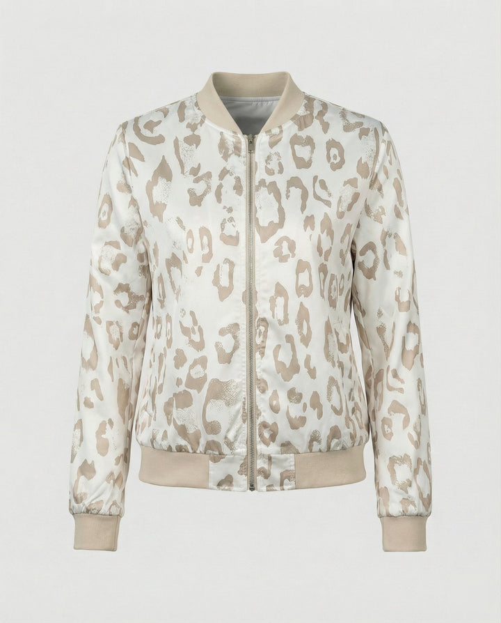Damen Bomberjacke Mit Glanzoptik