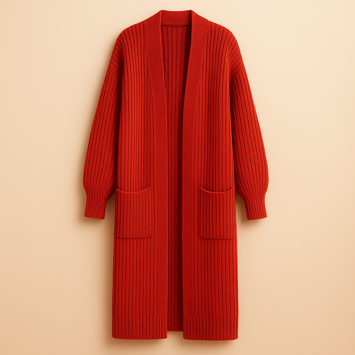 Langer Damen-Strickcardigan für stilvolle und bequeme Kombinationen