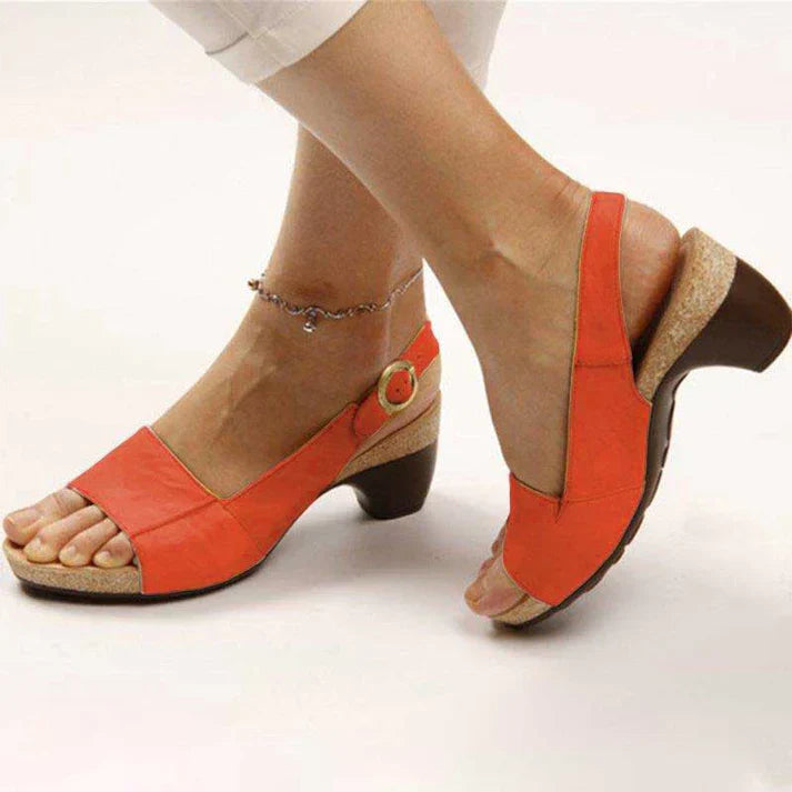 Damen Sandalen Mit Absatz Ergonomische Passform