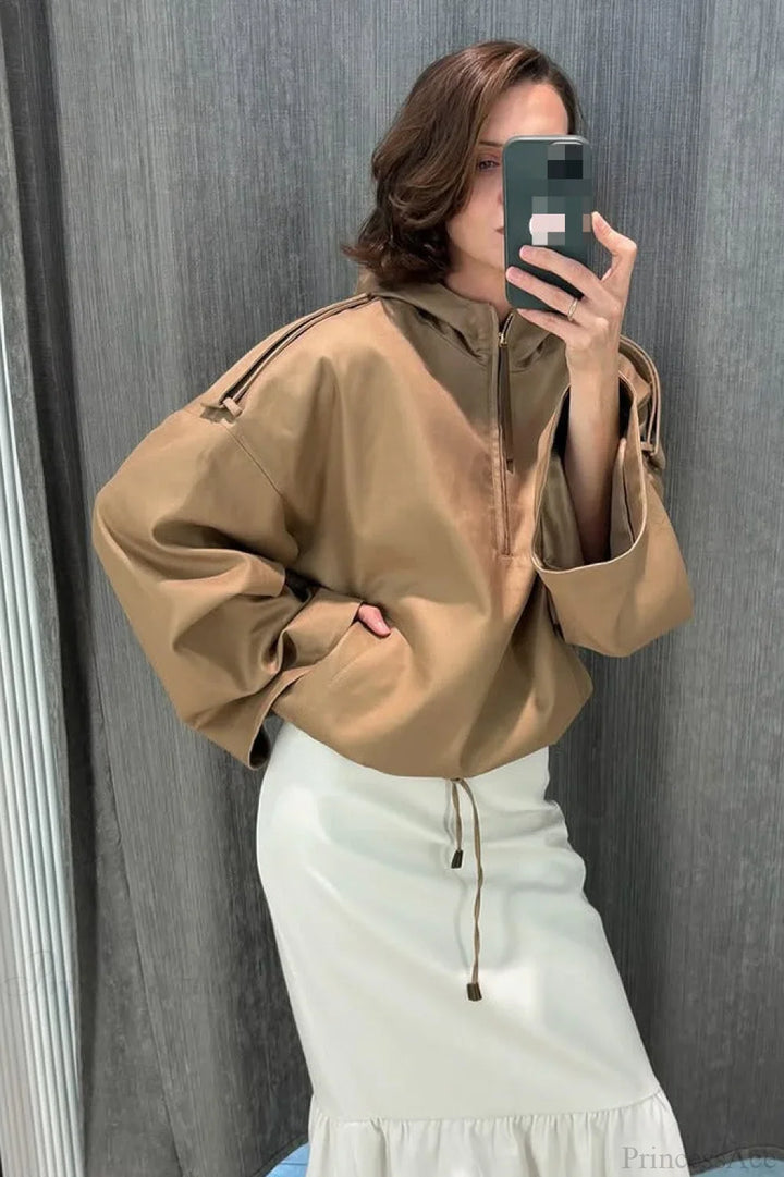 Damen-Kapuzenjacke mit angesetzter Kapuze für Alltag und Outdoor