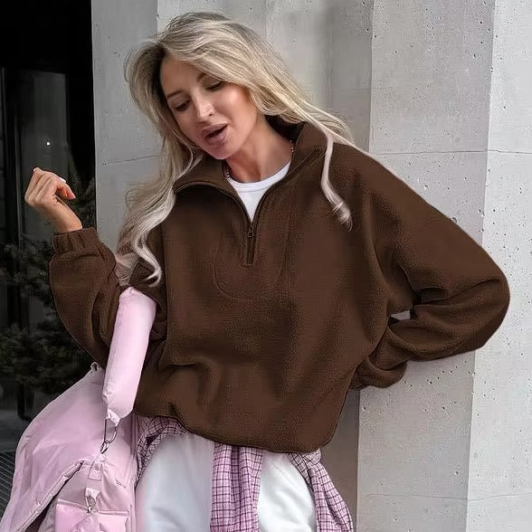 Damen Kapuzenpullover in sanftem Rosa