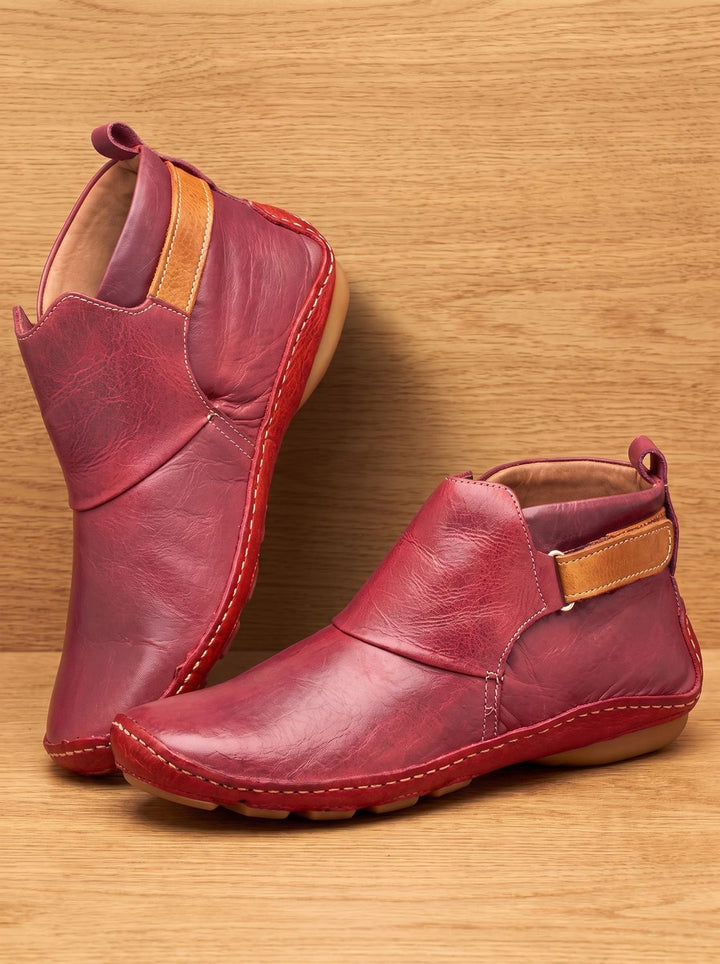 Damen Stiefeletten Mit Slip On Design Und Flacher Sohle